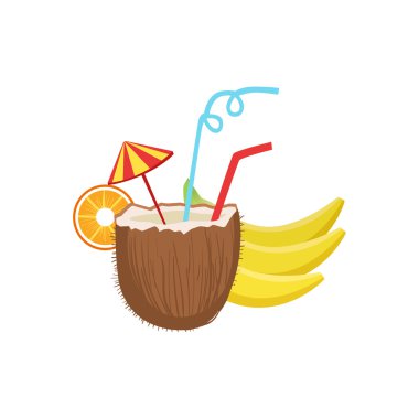 Hindistan cevizi Hawaiian Vacation klasik sembol kokteyl