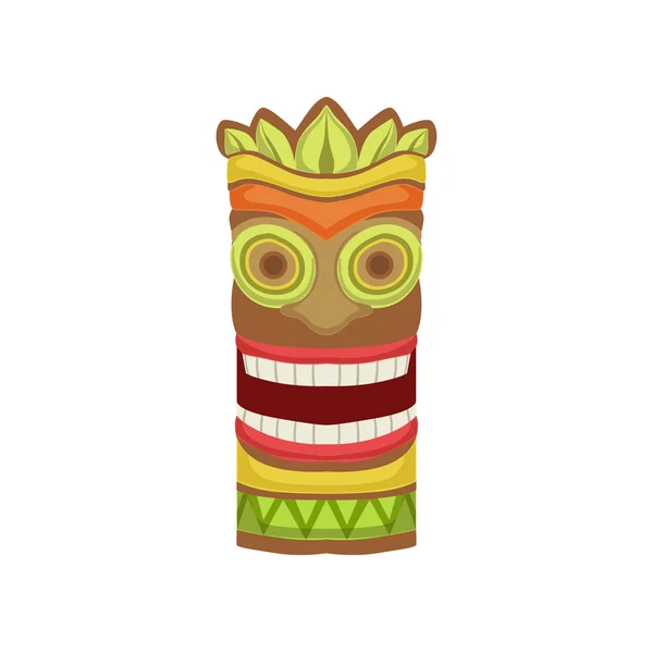 Smiling Totem Hawaiian Vacation Classic Symbol — ストックベクタ