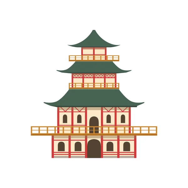 Pagoda Símbolo de cultura japonesa — Vector de stock