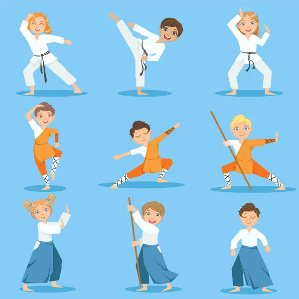 Children On Martial Arts Practice
