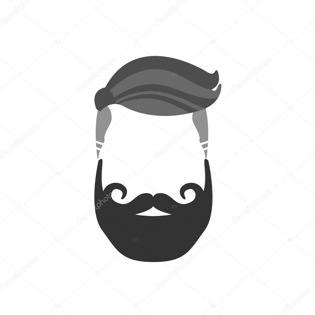 Hipster Male Hair and Facial  Style With Verdi Beard  French Moustache