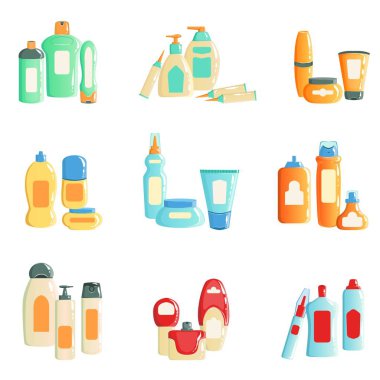 Spa Ürünleri şişeleri kümeleri koleksiyonu resimler