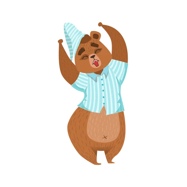 Chica de dibujos animados Brown Bear — Archivo Imágenes Vectoriales