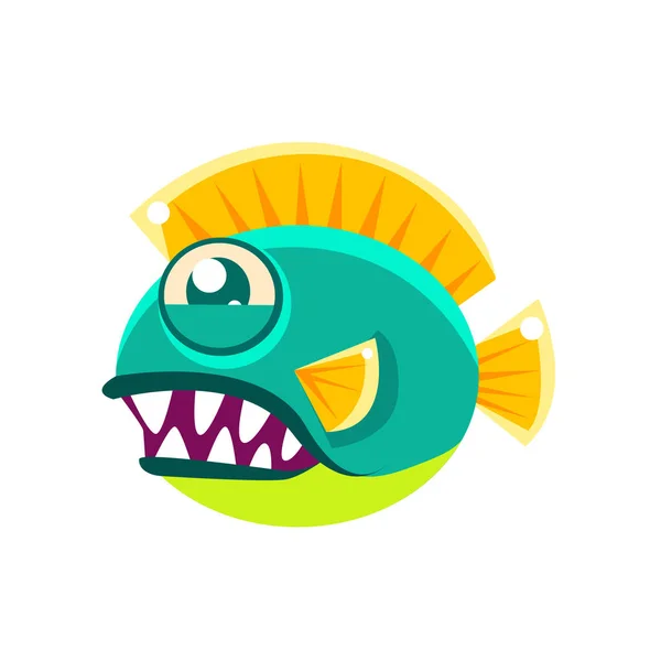 Fantástico acuario de peces tropicales — Vector de stock