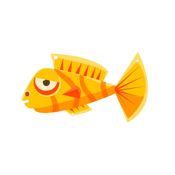 Poisson tropical personnage de bande dessinée — Image vectorielle