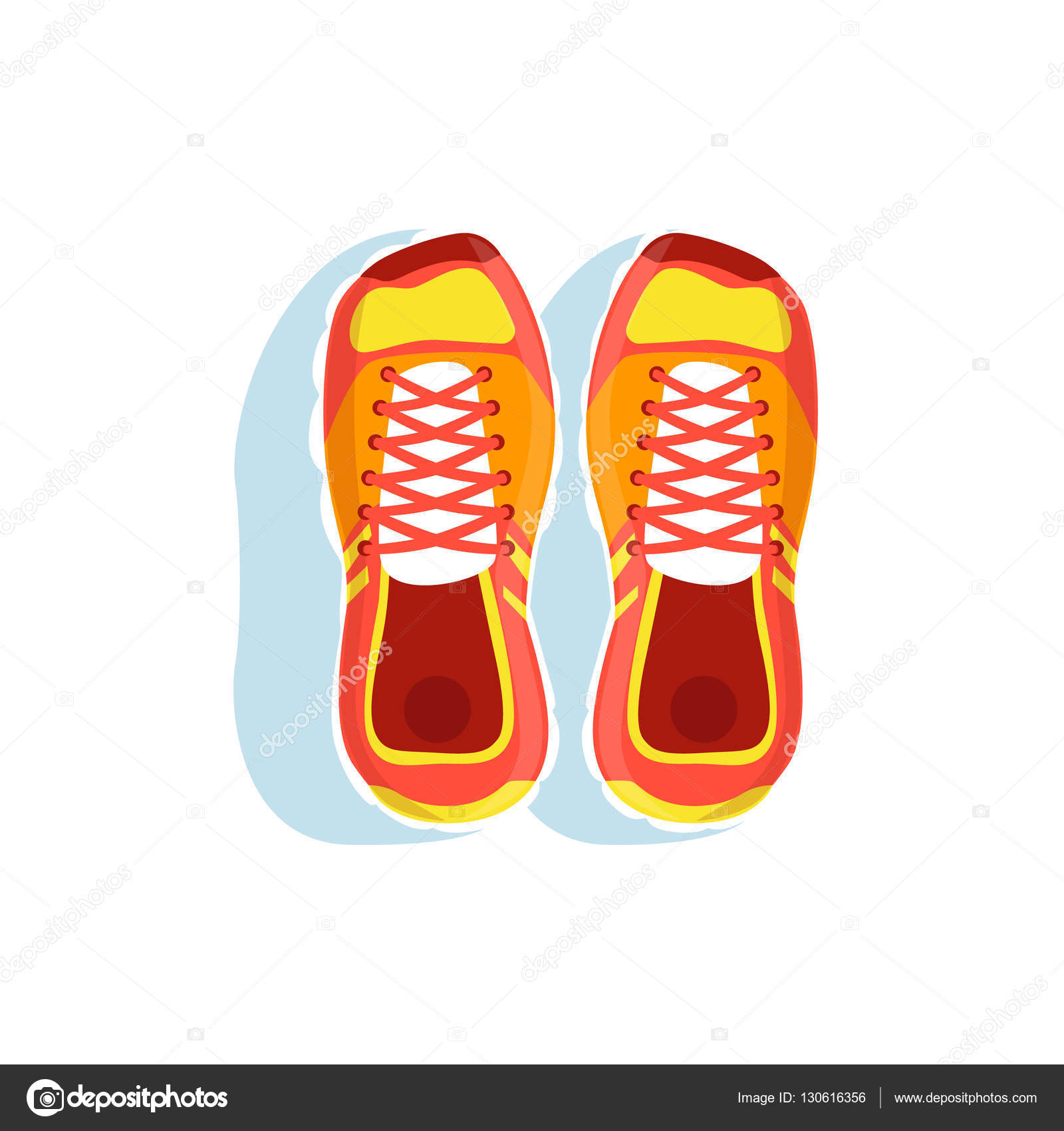 orange workout shoes