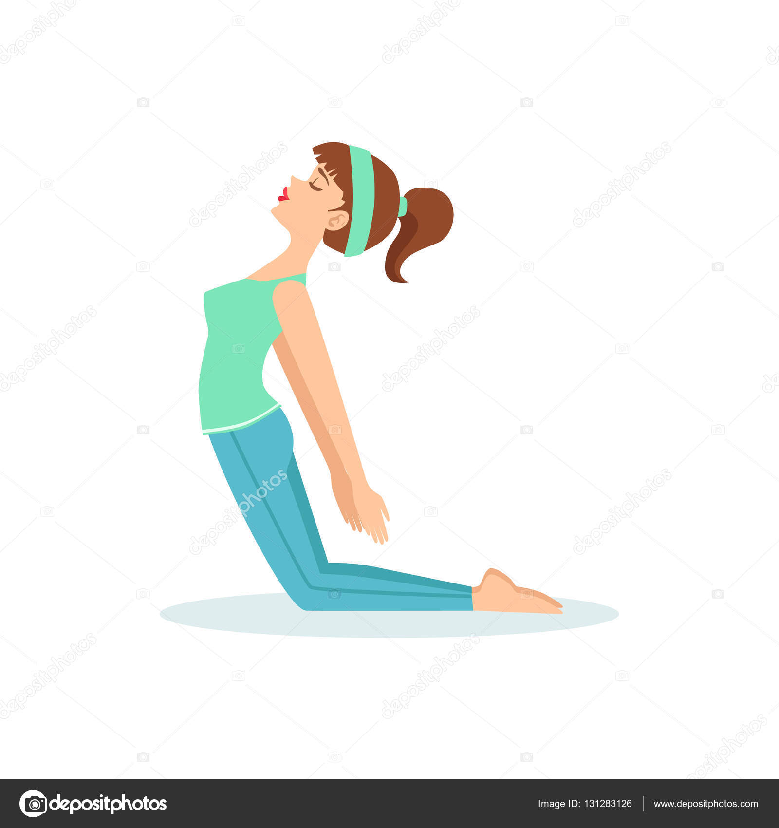 Yoga: postura del camello Yoga: postura del camello