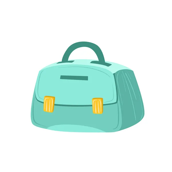 Kleine blauwe vrouwelijke portemonnee Item uit Bagage tas Cartoon collectie van accessoires — Stockvector