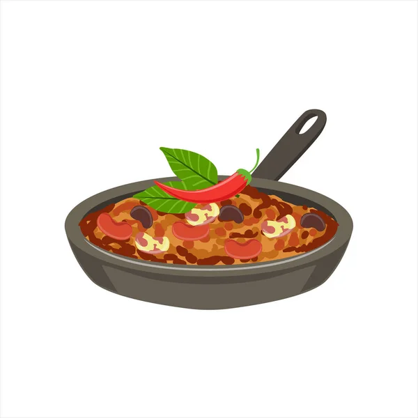 Chili con carne hagyományos mexikói konyha edény élelmiszer tételt ...