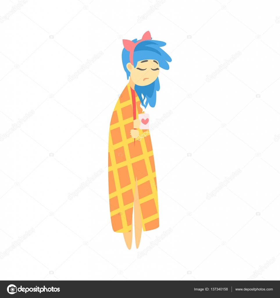 Cartoon Characters With Blue Hair Sad Girl With Blue Hair