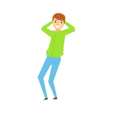 Adam yeşil gömlek ve eans Dancing, bölüm, komik sarhoş insanlar sahip eğlenceli At parti Seriesj