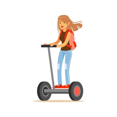 Elektrik Akülü kişisel elektrikli Scooter çizgi film karakteri kendini Dengeleme sürme sırt çantası ile öğrenci kız