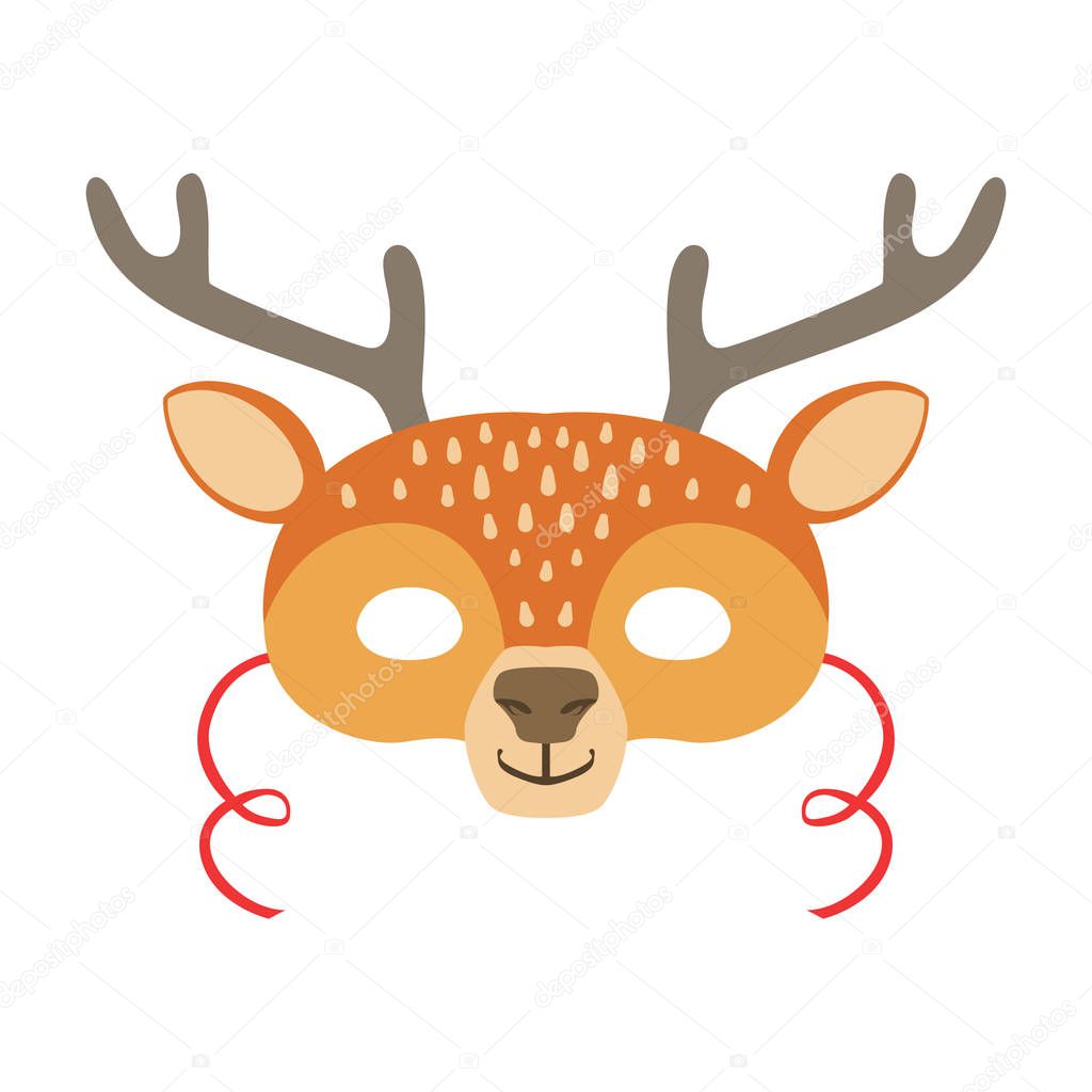 Deer Animal Head Mask, Kids Carnival Disguise Costume Element