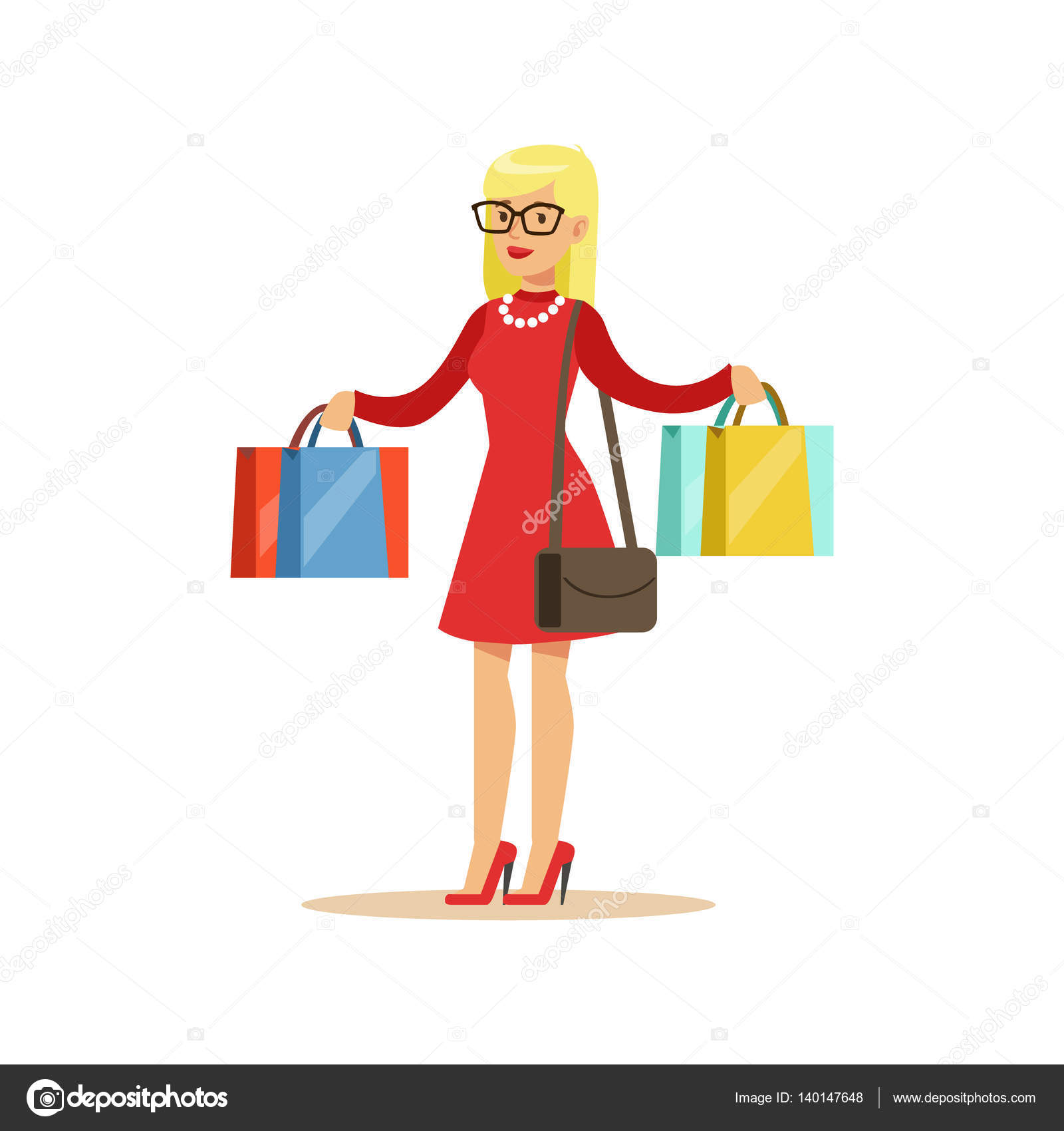 Dibujo de bolsas de compras Mujer con muchas bolsas de Dibujo de bolsas de compras Mujer con muchas bolsas de