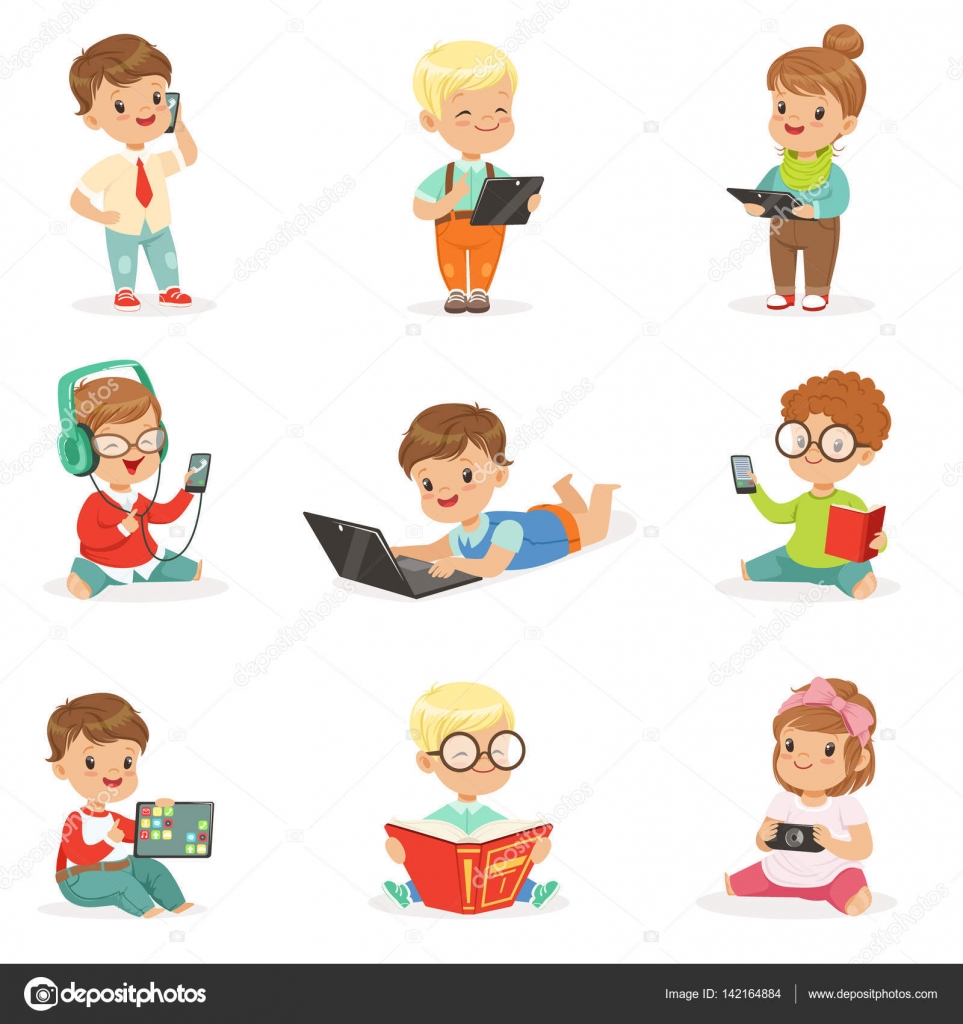 Resultado de imagen de imagen de infancia y tecnologÃa dibujo animado