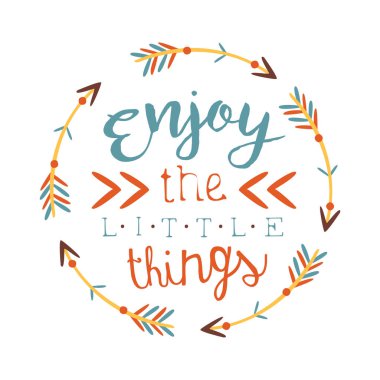 T-Shirt baskı, Hipster moda tasarım şablonu mavi, sarı ve kırmızı renkli daire içinde oklarla etnik Boho stil öğesi