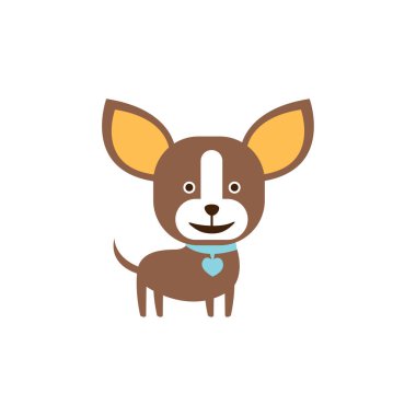 Chihuahua köpek doğurmak ilkel karikatür çizimi