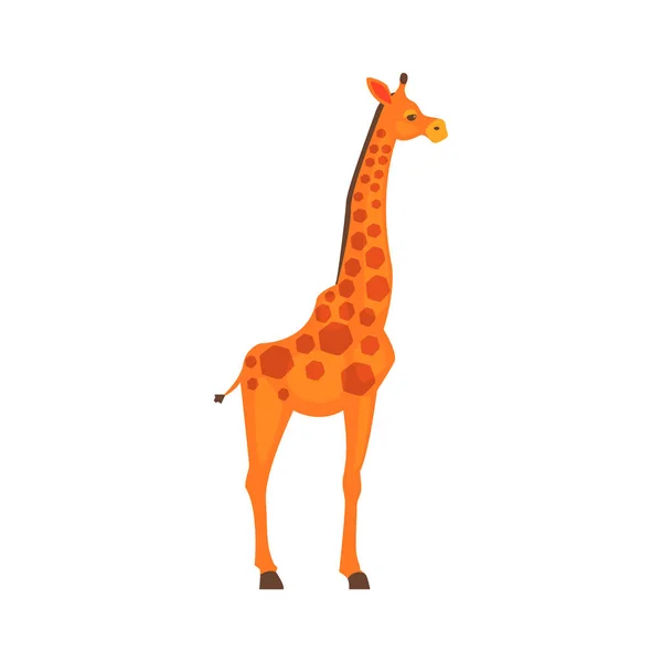 Giraffe realistisch vereinfachte Zeichnung — Stockvektor