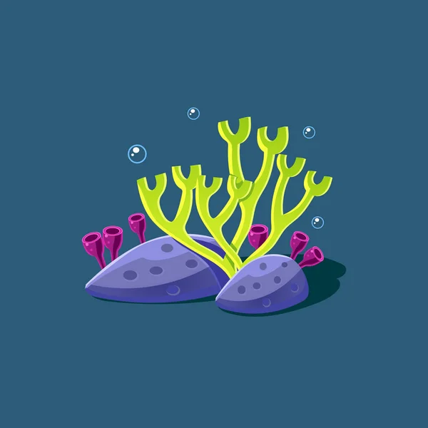 Antler corail et polype — Image vectorielle