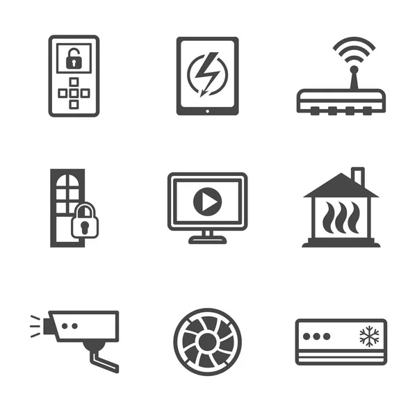 Ícone casa inteligente —  Vetores de Stock