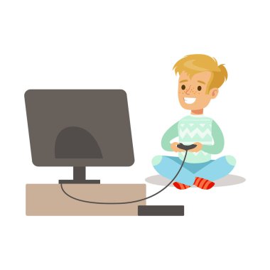 Joystick ve konsol, Video oyun, insanlar kapalı Having oyunculuk ile bilgisayar oyunları oynarken zevk mutlu oyuncular parçası bir çocuk