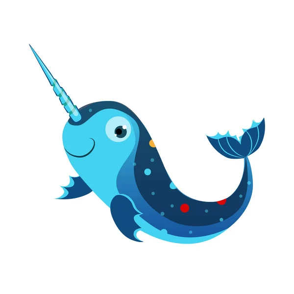 Голубой марлин или рыба-меч. Море, тропические, аквариумные рыбы. Красочный мультяшный персонаж — стоковый вектор