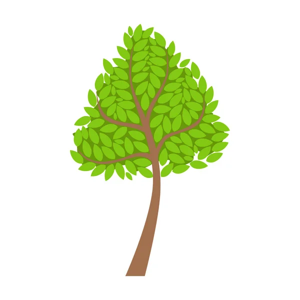 绿色的树，景观元素。姹紫嫣红的卡通矢量图 — 图库矢量图片