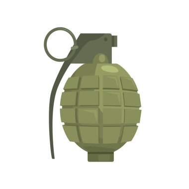 Pineapple hand grenade. Military weapon vector Illustration clipart
