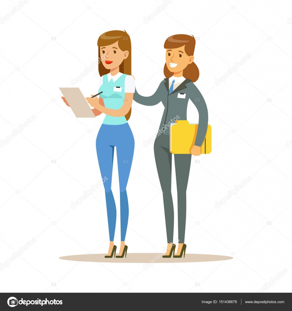 Dos mujeres jóvenes trabajando juntos en la oficina ...