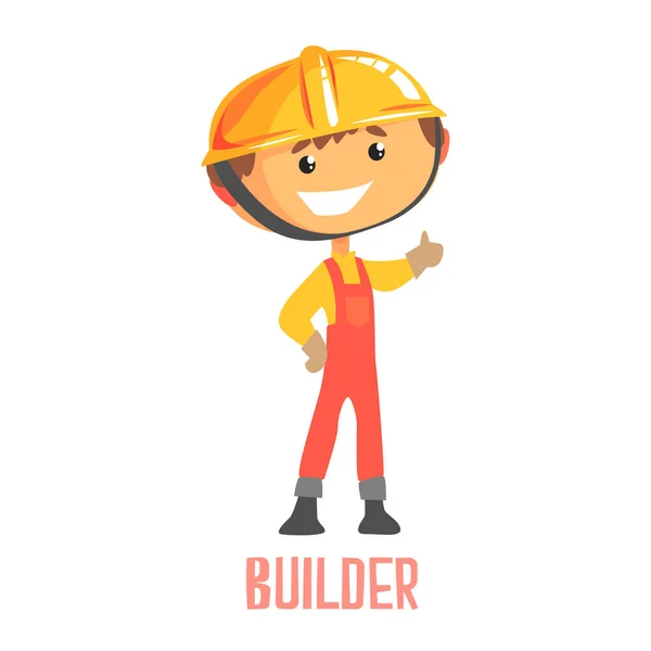 Bauarbeiter, Bauarbeiter, Reparaturarbeiter. bunte Zeichentrickfigur Vektor Illustration — Stockvektor
