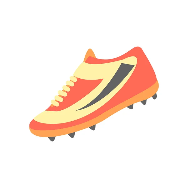 One Training Shoe, Part Of American Football Related Isolated Objects Series Of Sportive Illustrations. — Stock Vector