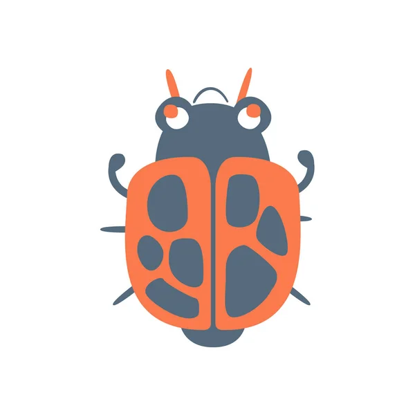 Bed bug soldaat cartoon karakter kleurrijk vector illustratie — Stockvector
