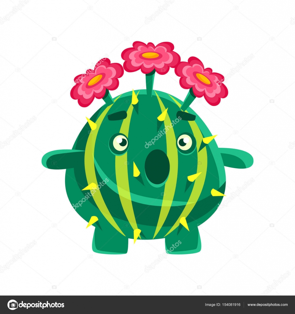 Drôle De Surprise Plante Grasse à Fleurs Roses émotions