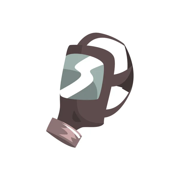 Bomberos máscara de oxígeno vector Ilustración — Vector de stock