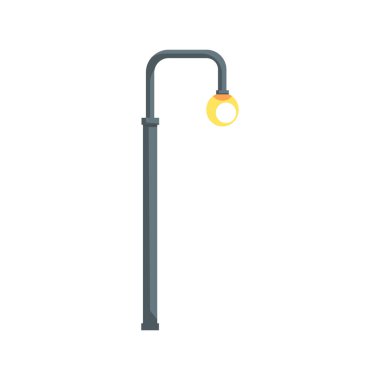 Vintage sokak sokak lâmbası direği vektör çizim