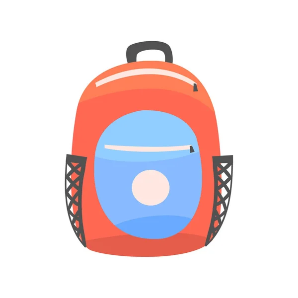 Colorful backpack, rucksack for school or travel vector Illustration — Stock Vector