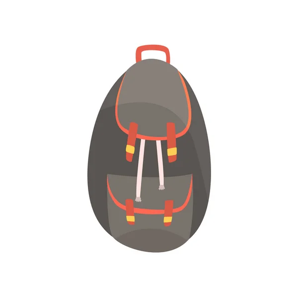 Backpack in dark colors vector Illustration — Stock Vector