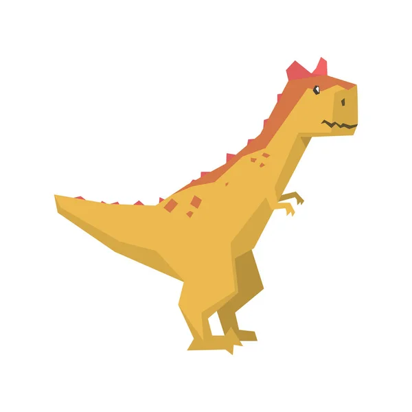 Personagem de dinossauro dos desenhos animados, período Jurássico vetor animal Ilustração — Vetor de Stock