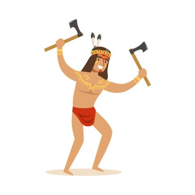 Kızılderili peştemal içinde 