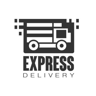 Ekspres teslimat logo tasarım şablonu
