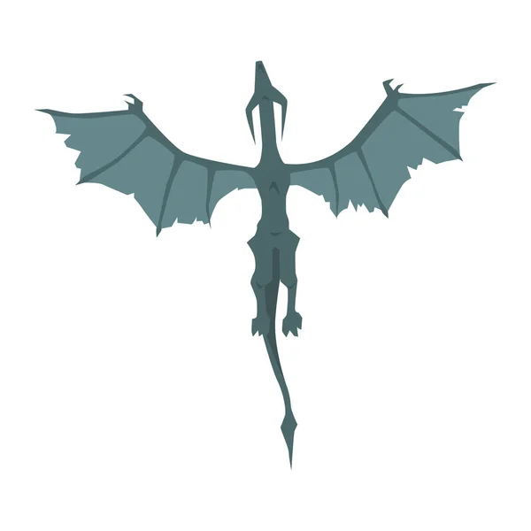 Flying dragon wyvern — Stock Vector