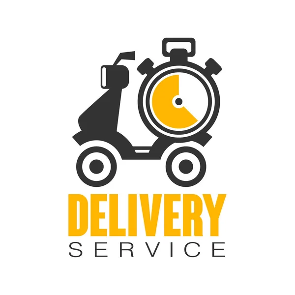 Delivery service logo design template — Stock Vector