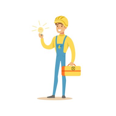 Profesyonel elektrikçi adam 