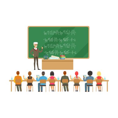 Profesör blackboard yakınındaki  