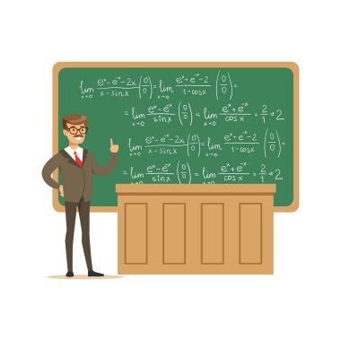 Genç üniversite öğretmen  