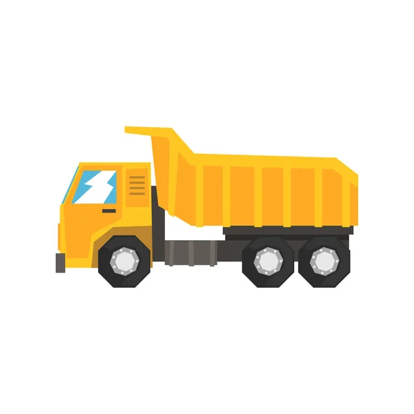 Gele dump truck — Stockvector