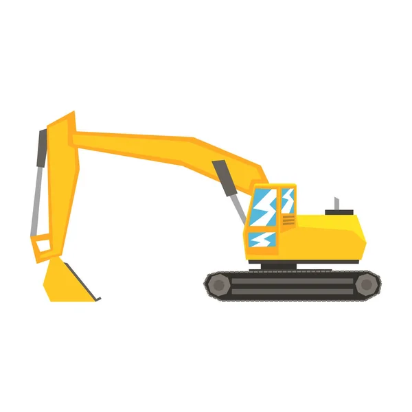 Excavator galben Ilustrație — Vector de stoc