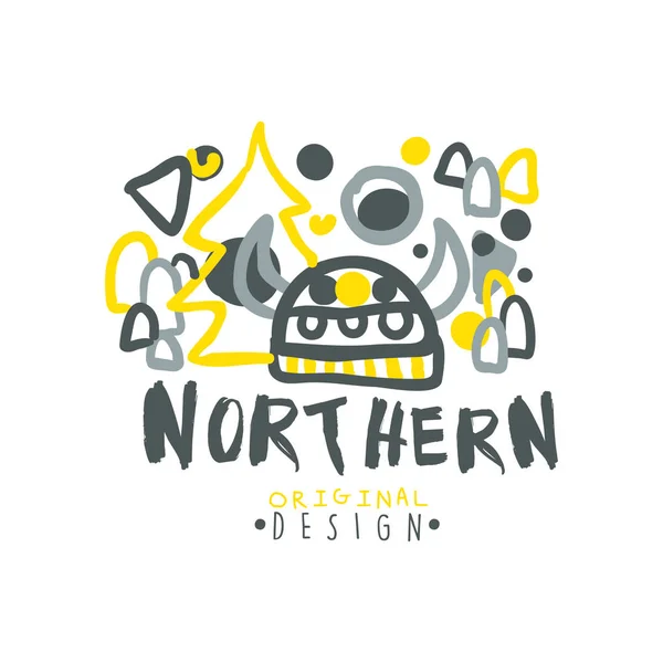 Nothern logo template — Stock Vector