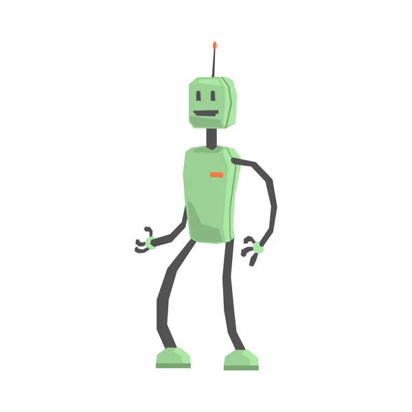 Drăguț desen animat robot — Vector de stoc