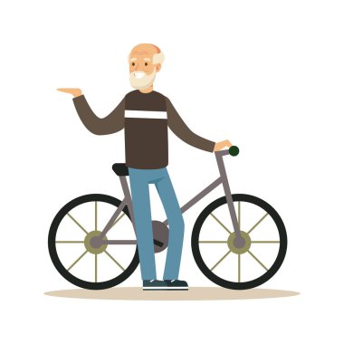 üst düzey adam bisiklet ile yürüyor